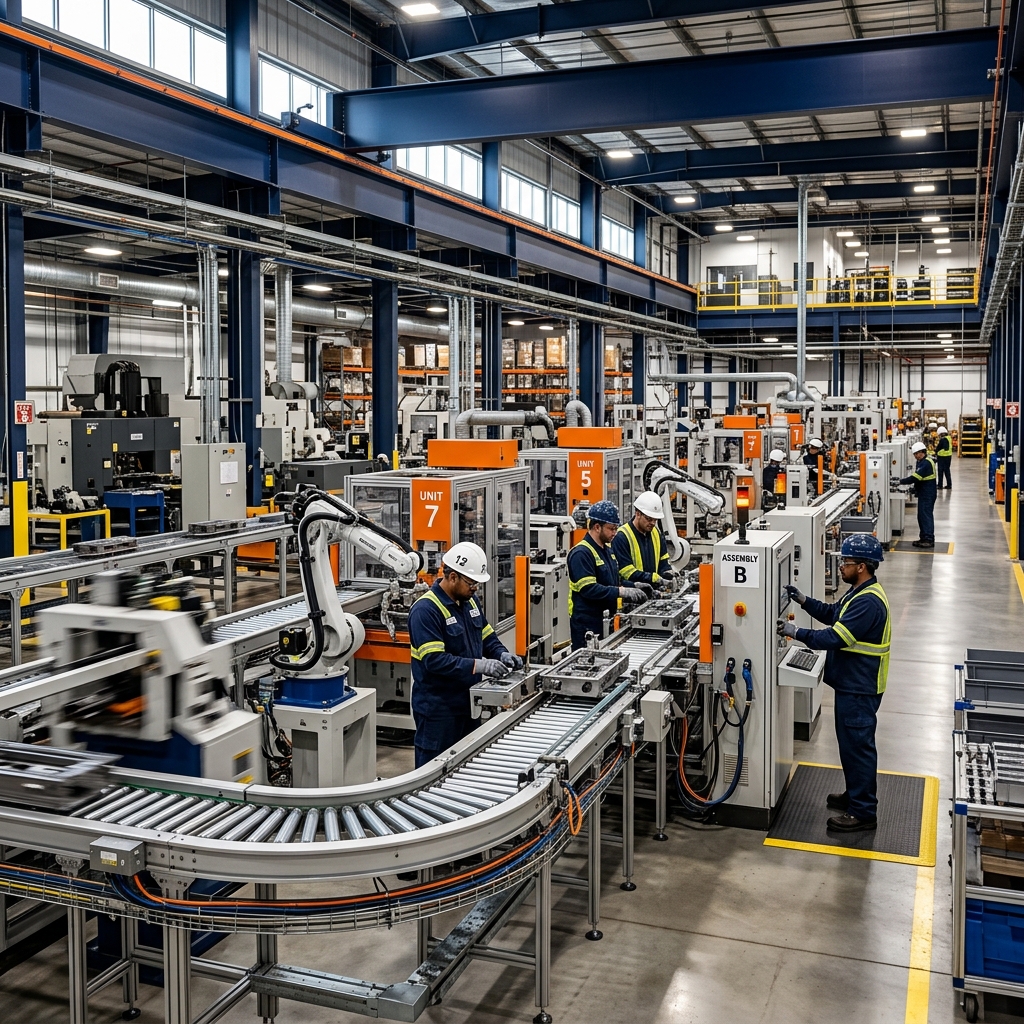 Sharma Industries factory floor